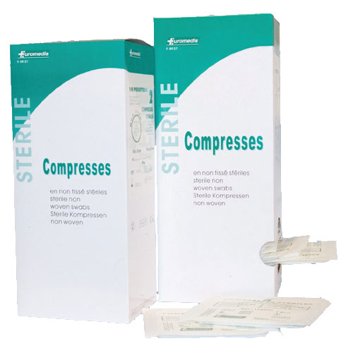 Compresses en non tissé stériles 40g 5x5cm