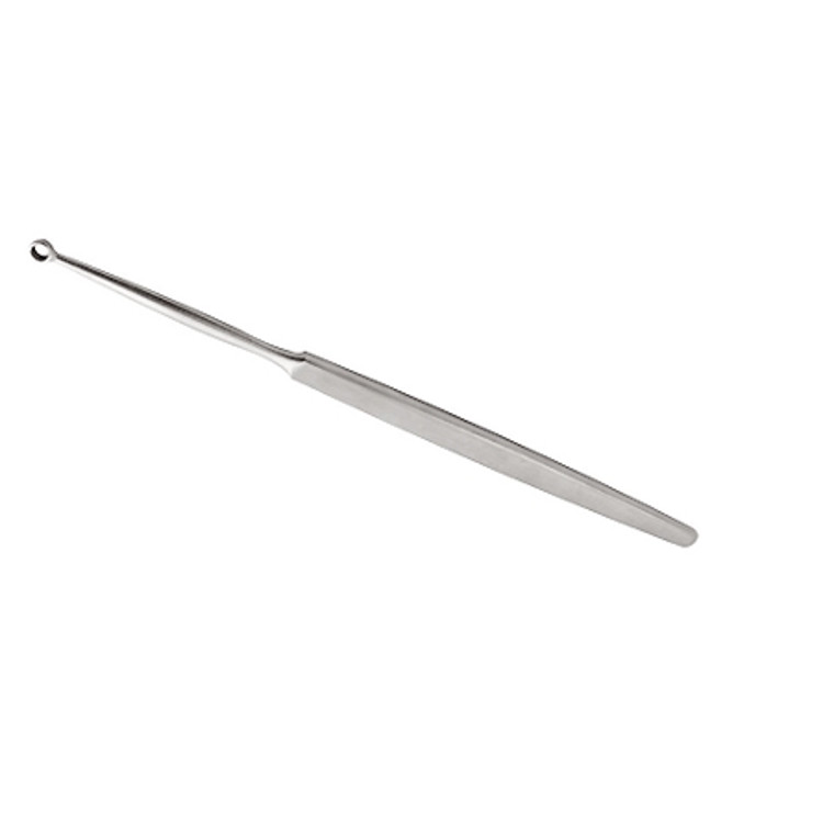 Curette fine dermato fenêtrée manche 16 cm