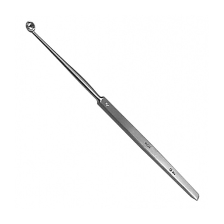 Curette fine pleine manche 16 cm