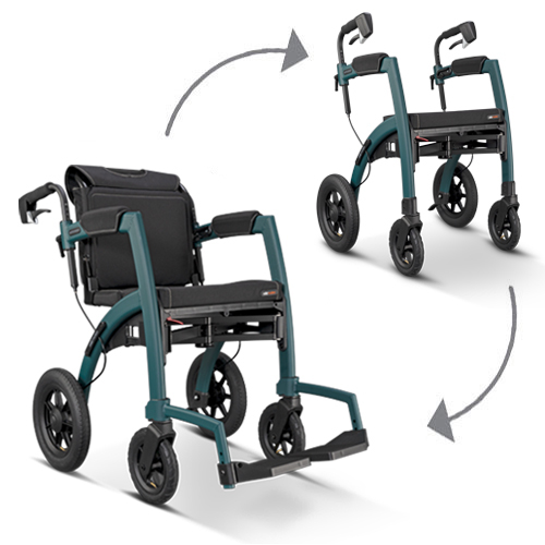 Déambulateur et fauteuil de transfert Rollz Motion Performance 2 en 1