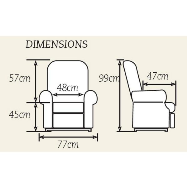 Fauteuil releveur Confort Plus Mini 2 moteurs – Image 2