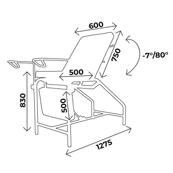 Fauteuil gynécologique CARINA Gamme 524 – Image 2