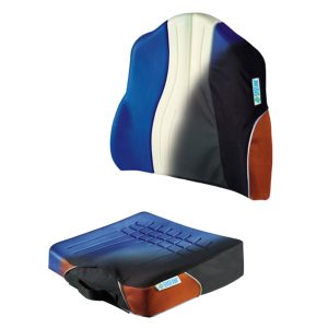 Dosseret et coussin en mousse viscoélastique pour fauteuil roulant