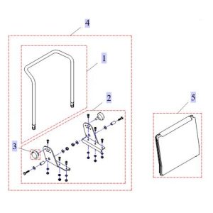 Dossier réglable en angle pour fauteuil roulant Storm
