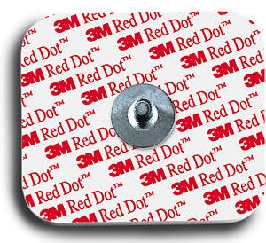 Electrodes 3M 2560 Red Dot à pression - test d'effort Gel solide