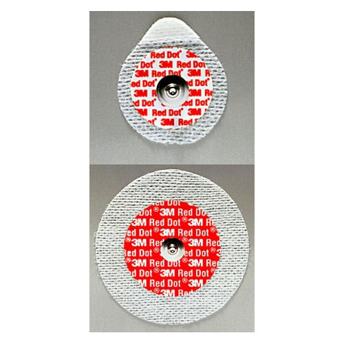 Electrodes 3M 2238 Red Dot à pression Gel solide - Support multi-extensible