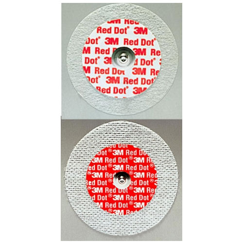 Electrodes 3M Red Dot à pression - Gel solide Support Micropore