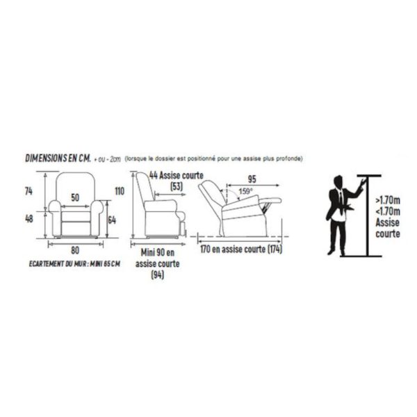 Fauteuil releveur électrique Canberra 2 moteurs – Image 4