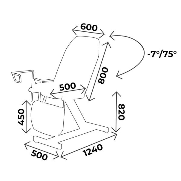 Fauteuil gynécologique CARINA Gamme 625 – Image 3