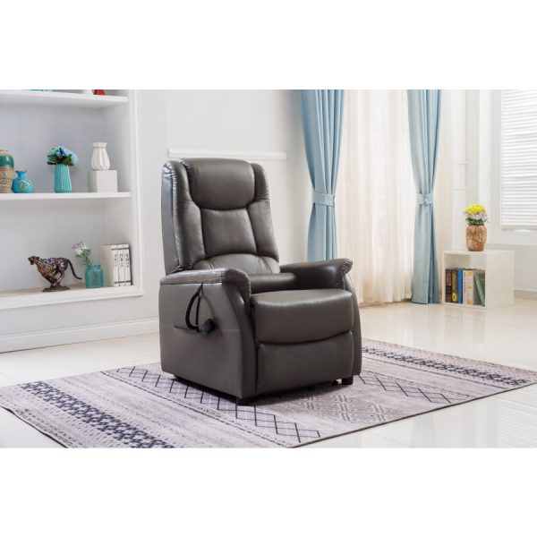 Fauteuil releveur électrique Emeraude Cuir 2 moteurs – Image 4