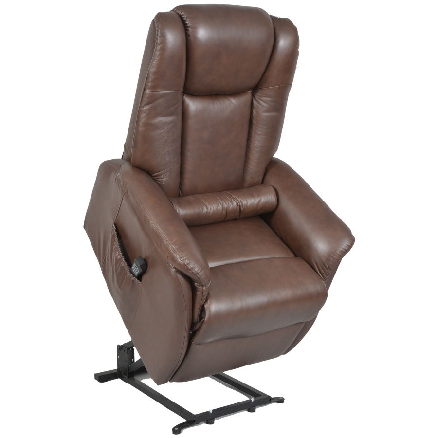 Fauteuil releveur électrique Emeraude Cuir 2 moteurs