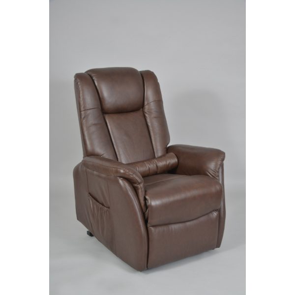 Fauteuil releveur électrique Emeraude Cuir 2 moteurs – Image 2
