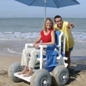 Fauteuil roulant de plage