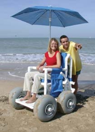Fauteuil roulant de plage