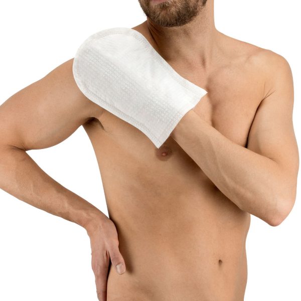 Gants de toilette jetables Aqua pré-imprégnés (x12) – Image 2