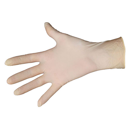 Gants latex non poudrés (la boîte)
