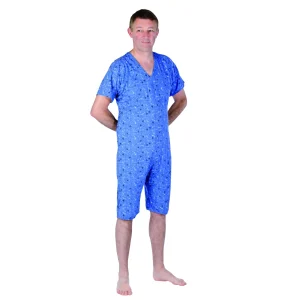 Grenouillère - Pyjama intégral SARK jed bleu