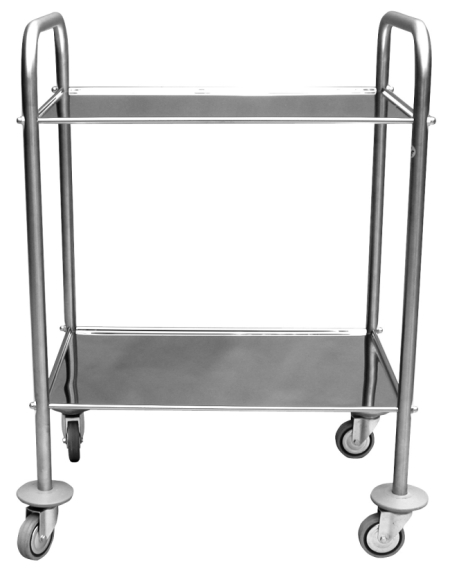 Guéridon inox 2 ou 3 plateaux
