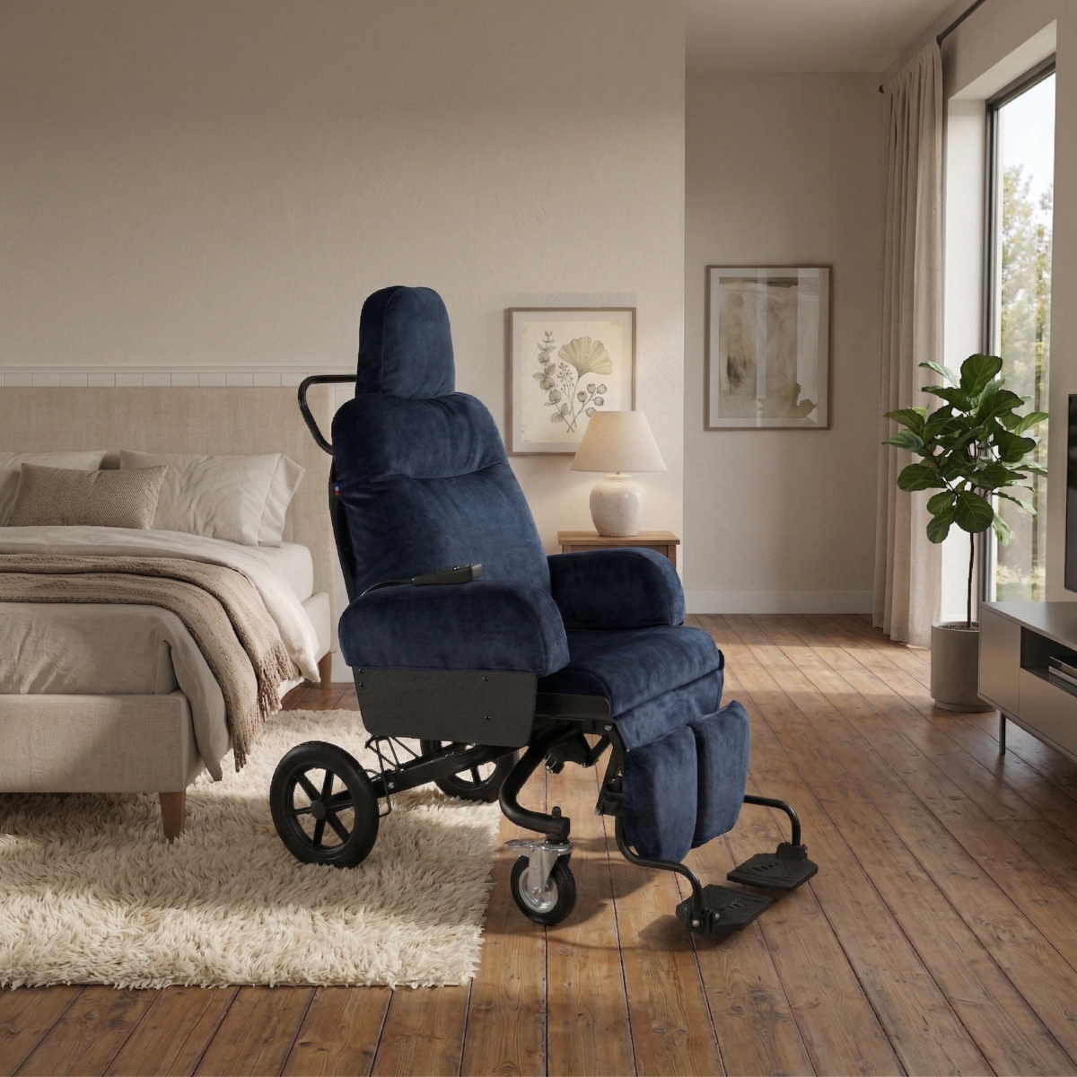 Fauteuil à pousser EDEN e – Inclinaison électrique – INNOV’SA – Image 2