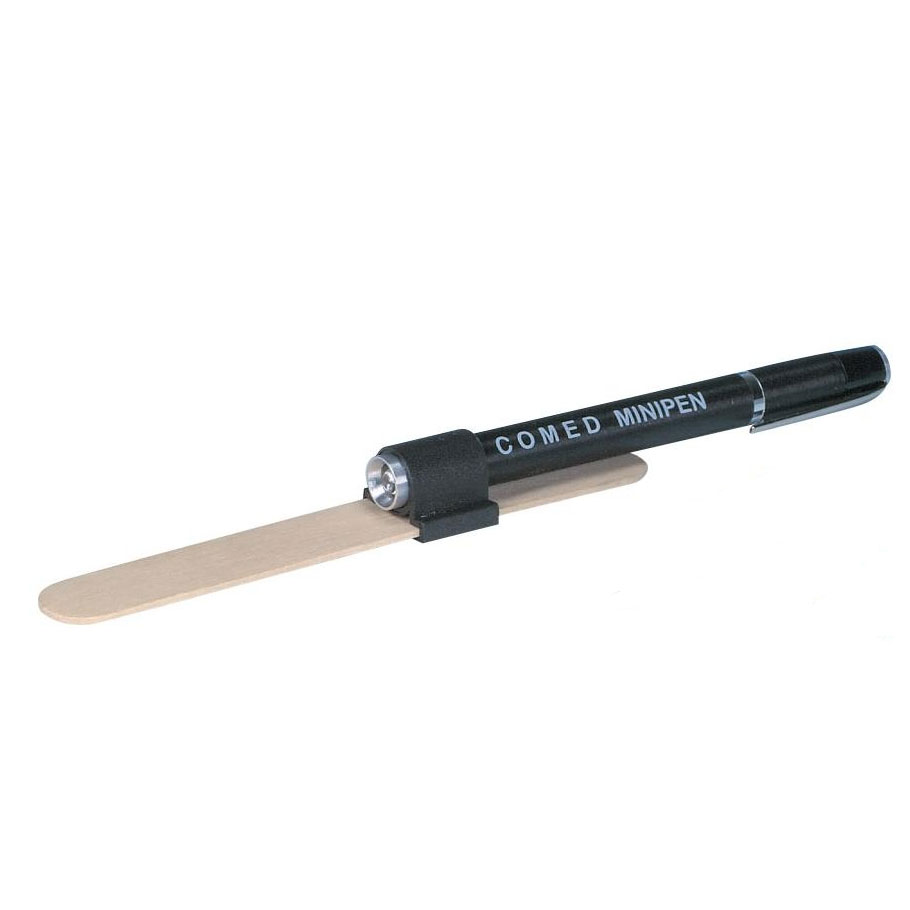Lampe stylo avec porte abaisse langue