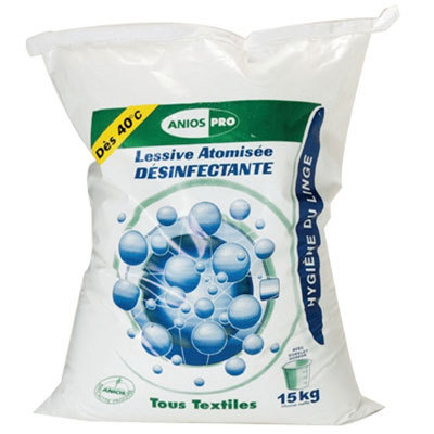 Lessive atomisée désinfectante Anios (Sac 15 kg)