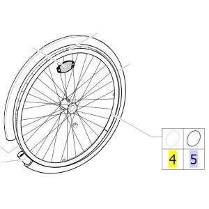 Main-courante pour fauteuil roulant Action 3NG et 4NG