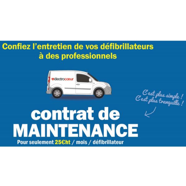 Contrat de maintenance pour défibrillateur