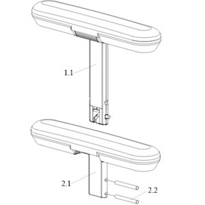 Manchette accoudoir pour fauteuil Neon 2