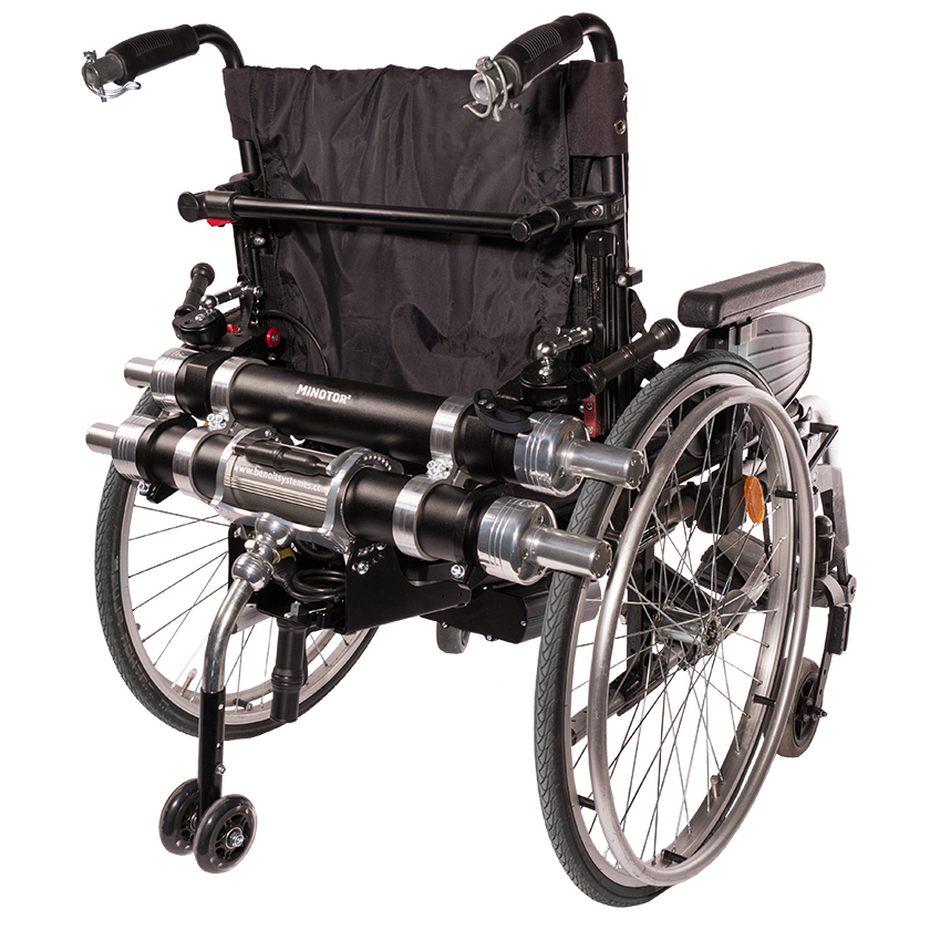 Motorisation électrique MAXI MINOTOR 2.1 pour fauteuil roulant manuel