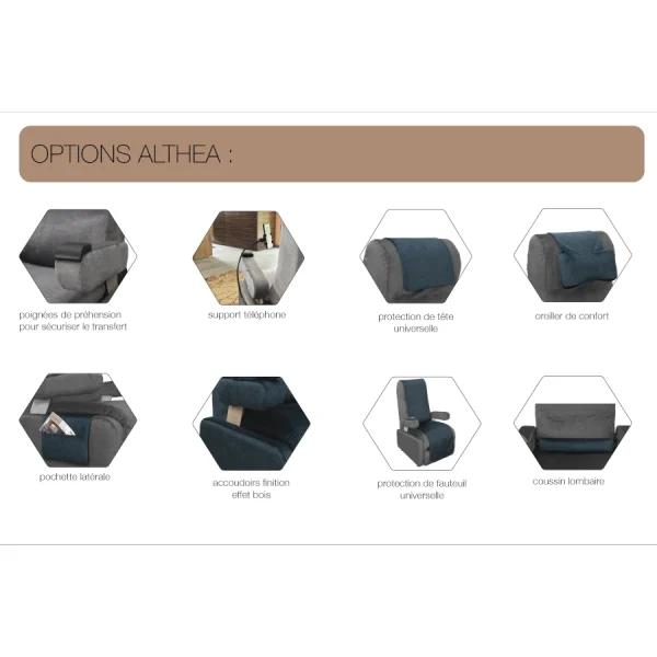 Options Fauteuil de repos manuel Althea