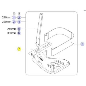 Pièces détachées pour palettes standards pour fauteuil roulant Kite