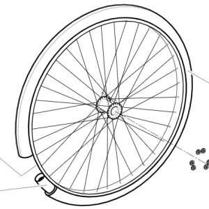 Pièces détachées pour roue arrière fauteuil roulant Clématis