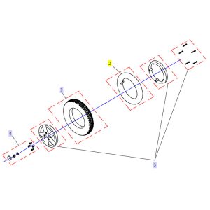 Pièces détachées pour roue arrière fauteuil roulant Stream