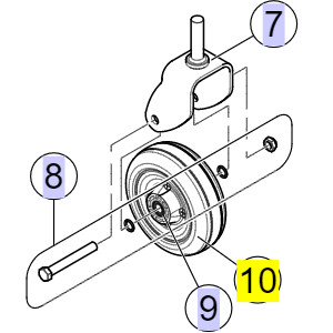 Pièces détachées pour roue avant ou arrière fauteuil roulant TDX