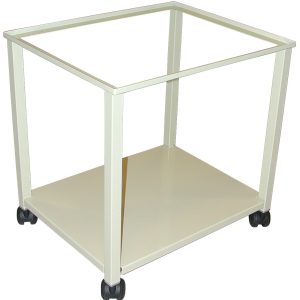 Piétement sur roulettes pour fichiers métalliques