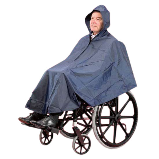 Cape imperméable pour fauteuil roulant et scooter
