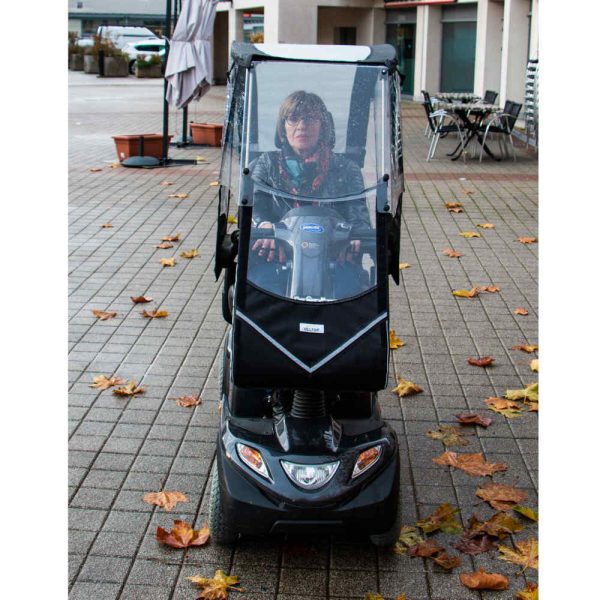 Protection de pluie Veltop Cocoon pour scooter électrique senior – Image 3