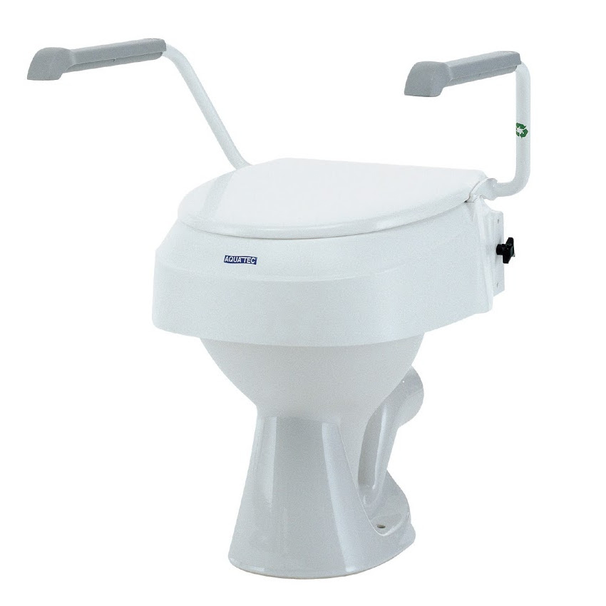 Réhausse WC Invacare Aquatec AT900 avec accoudoirs