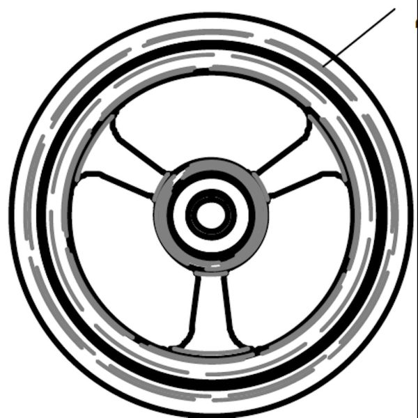 Roue avant pour fauteuil roulant Neon 2 – Image 3