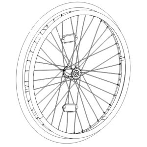 Roue arrière pour fauteuil roulant Neon 2