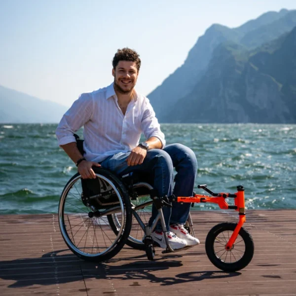 5ème roue manuelle EasyWheel pour fauteuil roulant