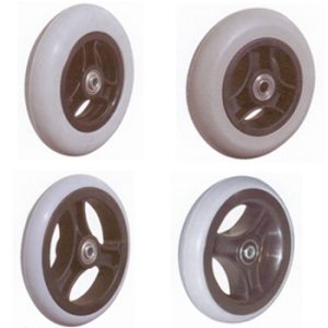 Roues avant avec axe pour fauteuils roulants manuels