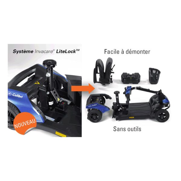 Scooter électrique Invacare Colibri Outdoor 4 roues – Image 3