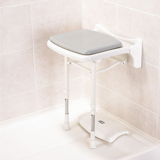 Siège de douche mural rabattable Hawaï Compact