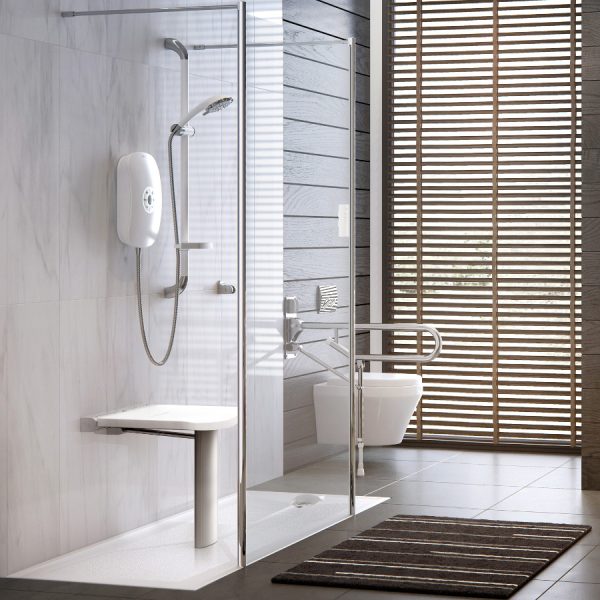 Siège de douche mural rabattable Onyx – Image 4