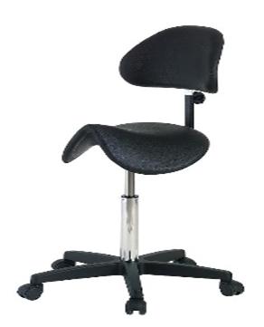 Tabouret selle avec dossier CARINA Gamme 65