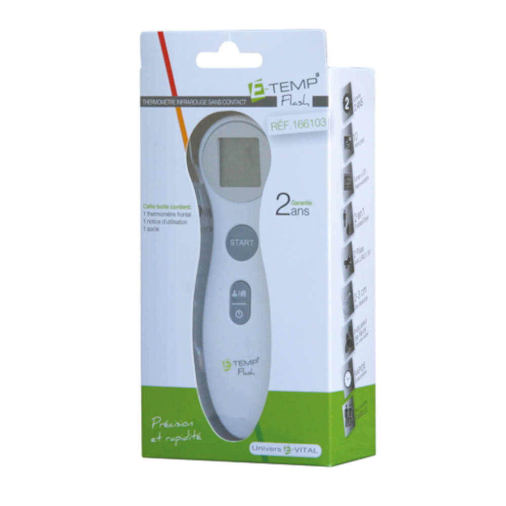 Thermomètre sans contact E-Temp Flash