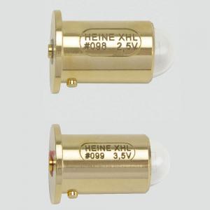 Ampoule HEINE 2,5V n 098 ou 3,5V n 099 pour lampes  fente,  main et Alpha +