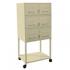 2 fichiers 2 tiroirs mtalliques avec pitement  roulettes