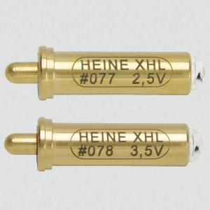 Ampoule HEINE 2,5V n 077 ou 3,5V n 078 pour otoscope K180, Beta 200, Beta 400